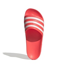 adidas Pool Slides Adilette Aqua 3-Stripes #23 (Cloudfoam Footbed, Molded EVA Strap) solar red - 1 Pair